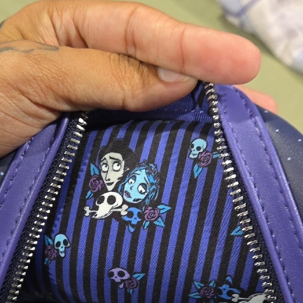 Loungefly Purple Corpse Bride Mini Backpack - Picture 5 of 6